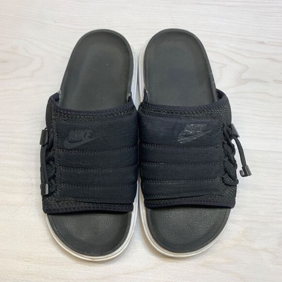 Nike Asuna Slides Sport Sandals Black Sail/White CW9707-002 Women's Size 9 - Picture 6 of 8